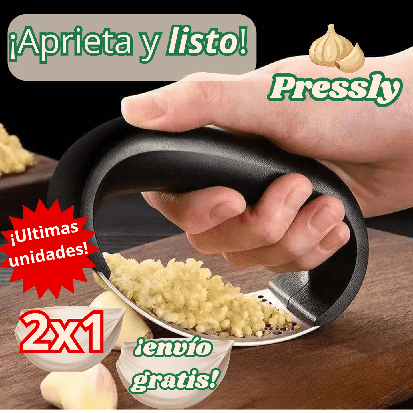 🧄 Tritura Ajo en Segundos
