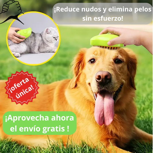 Cepillo Vapor Multifuncional De Mascota