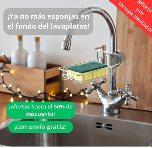 ¿TE HA PASADO QUE LA ESPONJA SE QUEDA EN EL FONDO DEL LAVAPLATOS?